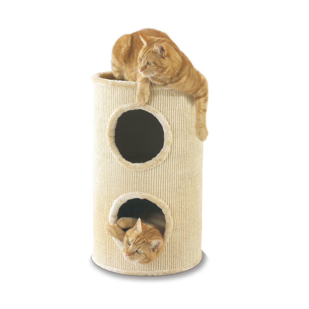 Pawise Mainan Kucing Scratcher  Giant 34x34x60cm - Putih