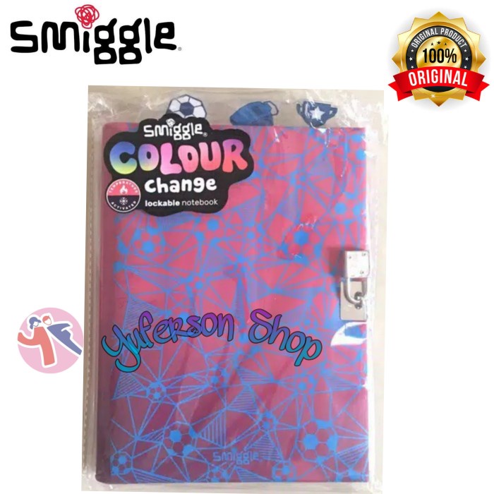 

Terlaris Smiggle Colour Change Lockable Notebook Original