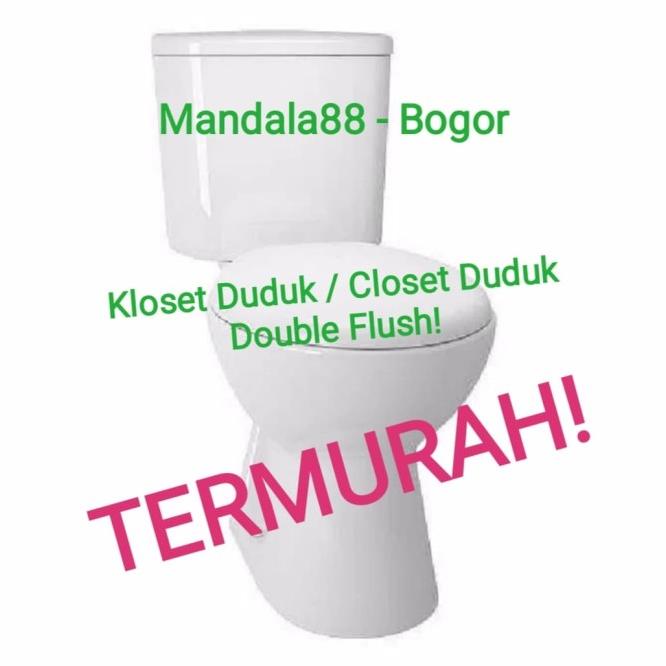 Kloset Duduk / Toilet Duduk Double Flash Premium Volk