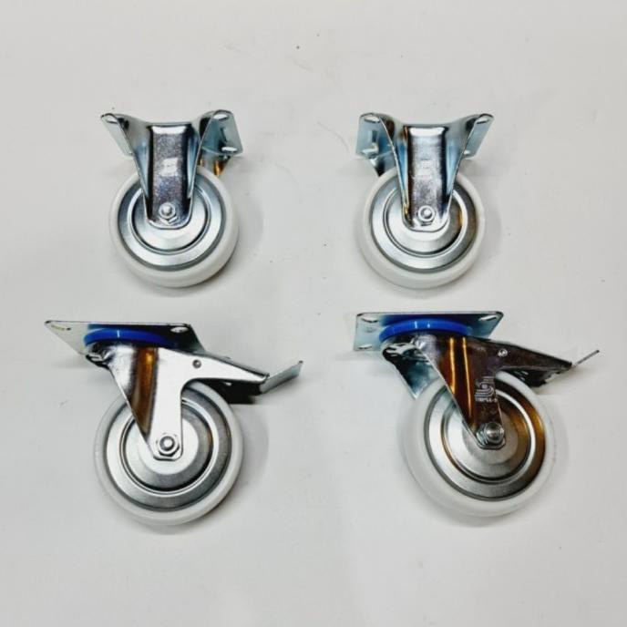 *****] Roda Nylon 4 inch 2 rem& 2 lurus