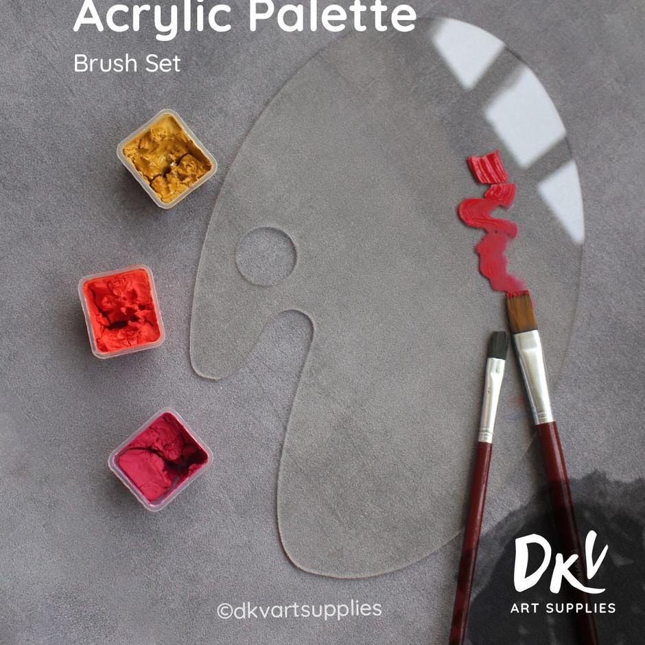 

Get On Palet Akrilik Acrylic oval palette 29x19cm 2mm