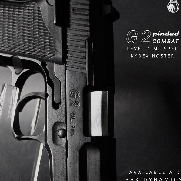 Kydex Holster Pindad G2 Combat Owb Outside Waistband Pax Dynamics