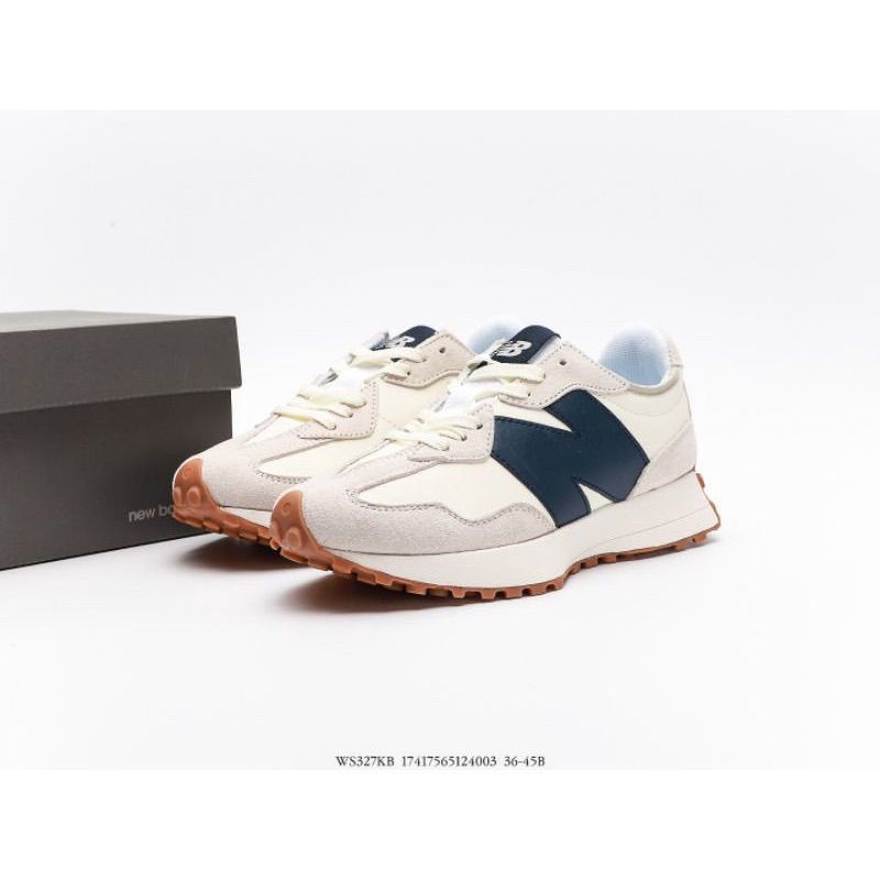 New Balance 327 Cream Navy Original BNIB 100%