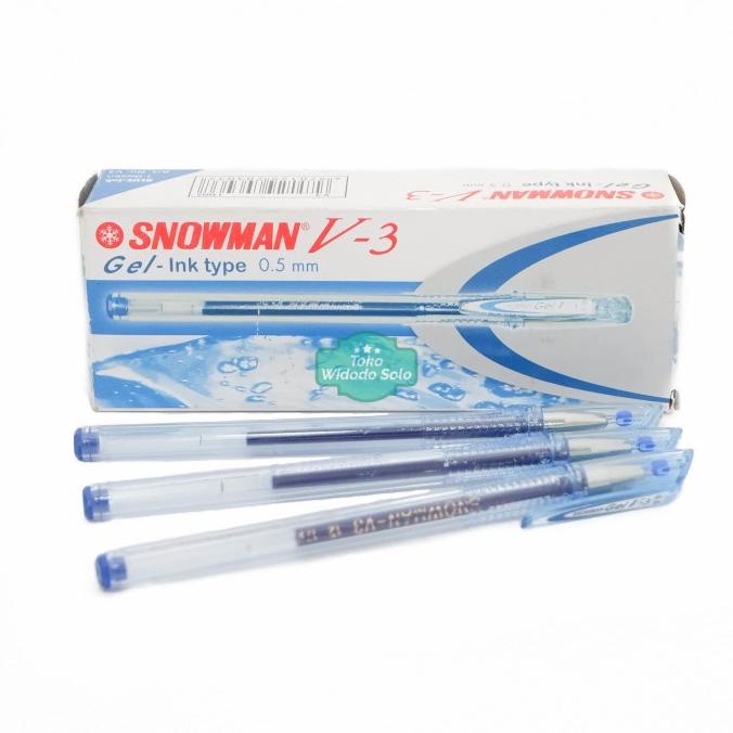 

Termurah Pulpen / Bolpen Snowman V3 Biru / Pack