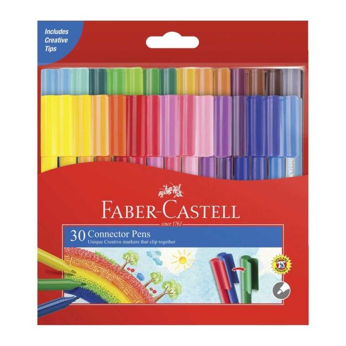 

Terlaris Connector Pen Faber Castell 10, 20 Dan 30 Warna | Spidol Gambar