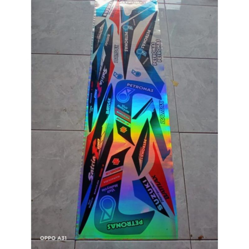 sticker striping variasi satria fu barong thailand,petronas hologram