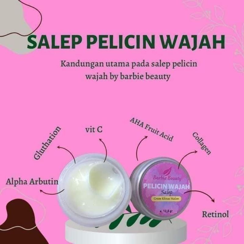 ‼️READY‼️SALEP PELICIN BARBIE BEAUTY - SALEP PELICIN WAJAH BY BARBIE BEAUTY PEMUTIH WAJAH - CREAM PEMUTIH GLOWING