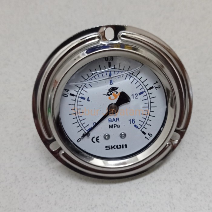 PRESSURE GAUGE PAYUNG STAINLESS SKON 2 1/2 " INCHI 1.6 MPA / 16 BAR