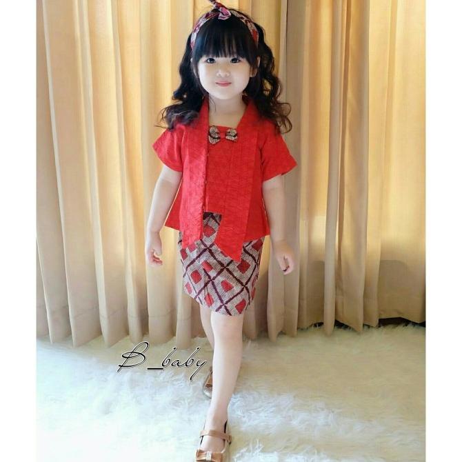 Kebaya Kutubaru Anak | Kebaya Anak | Kebaya Batik Anak ukuran S