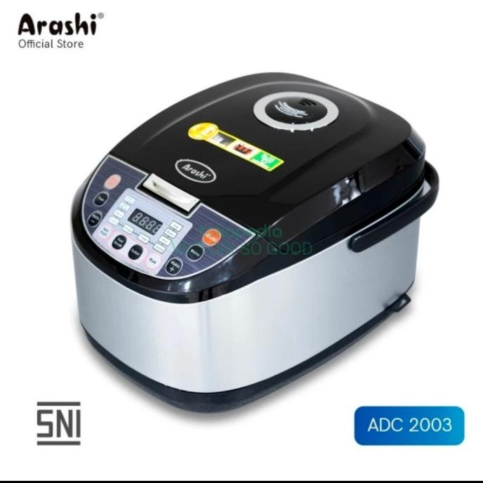 Rice Cooker Arashi Adc 2003 Digital 2Liter/Penanak Nasi/Rice Cooker 2L Iloafinyuu
