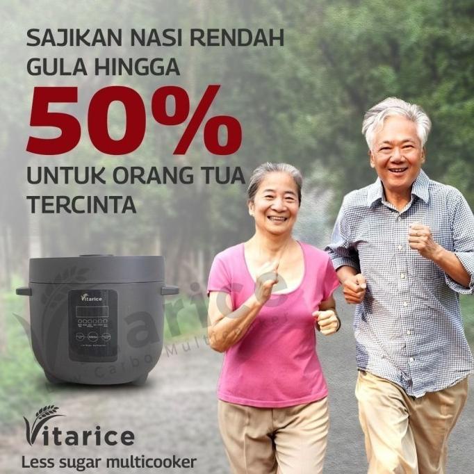 Vitarice T6 Low Carbo Rice Cooker Penanak Nasi Sehat Rendah Gula Iloafinyuu