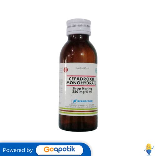 CEFADROXIL MONOHYDRATE BERNOFARM 250 MG/5 ML SYRUP 60 ML