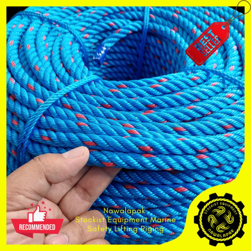 

Tali Tambang Plastik 12mm Seagull / Tali Tampar / Harga Per Meter