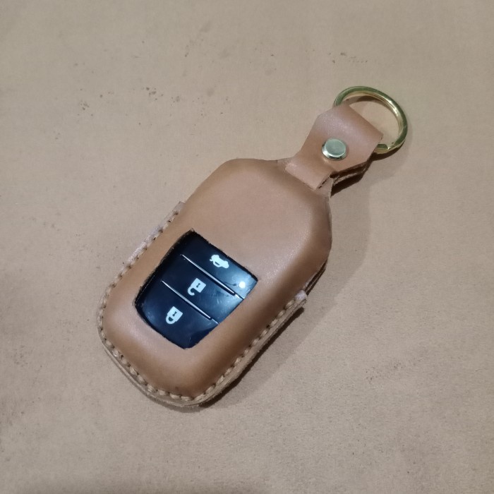 COVER SMARTKEY KEYLESS SARUNG KUNCI KULIT ASLI TOYOTA FORTUNER INNOVA