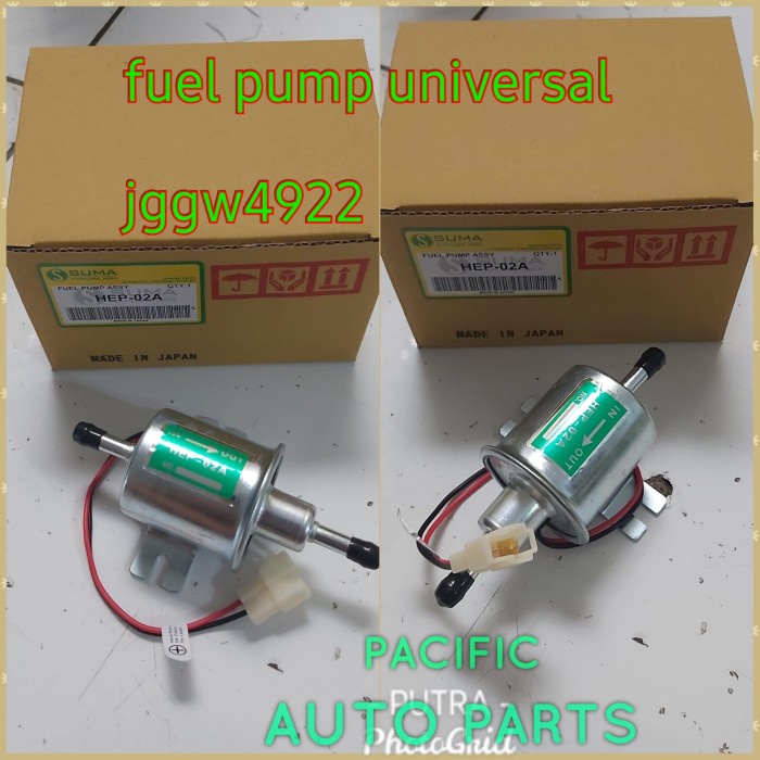 Terlaris Elektrik Fuel Pump Universal Pompa Bensin Solar Elektrik Hep-02A