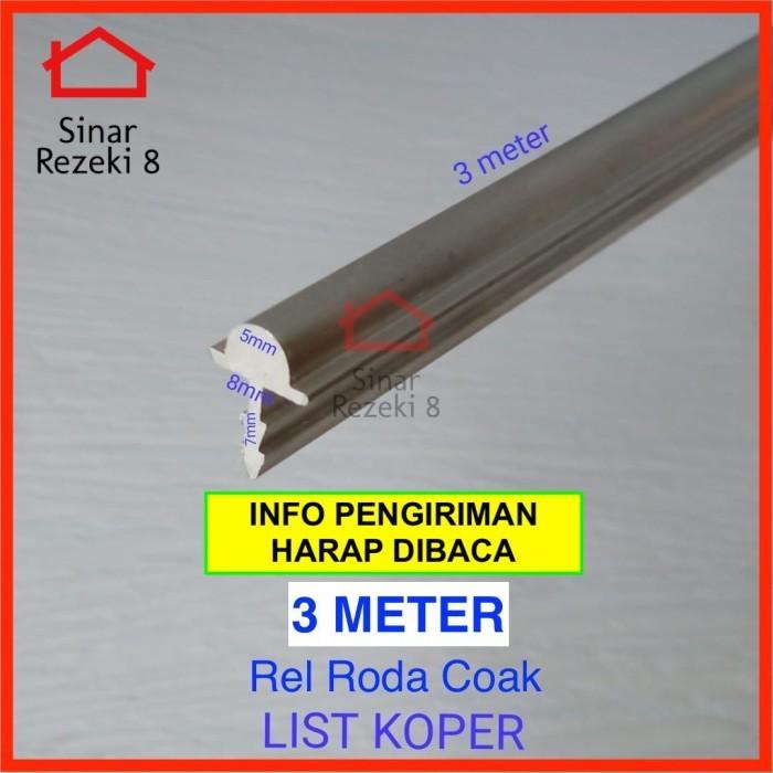 Rel Timbul Pintu Lemari Jendela Sliding List Koper Roda Coak Rel Geser Kualitas Terbaik