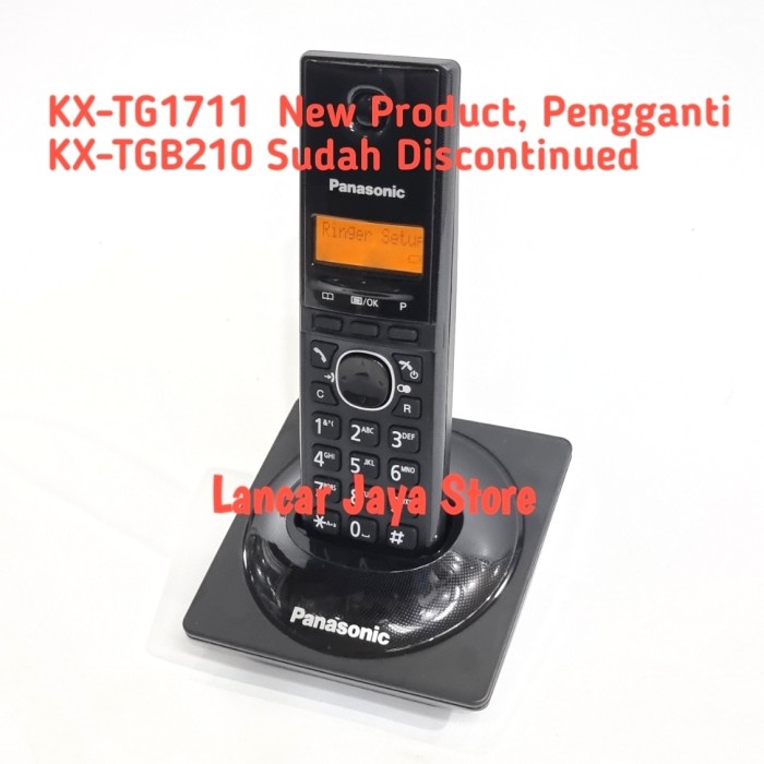TELEPON RUMAH/TELPON/TELEPON WIRELESS PANASONIC KX-TGB210 HITAM ORIGINAL TERBARU