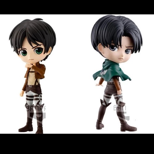 Qposket SNK Attack on Titan Eren Yeager Levi Ackherman Action Figure H-r58