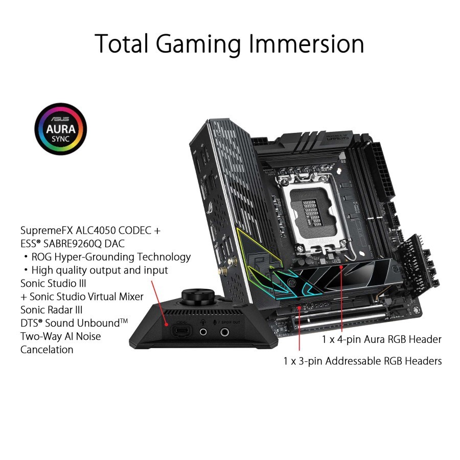 ASUS ROG STRIX Z790-I GAMING WIFI | Intel Z790 LGA 1700 DDR5 Mini-ITX