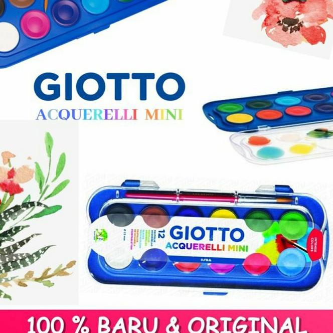 

Garansi Resmi Giotto Acquerelli Mini 12 Warna - Watercolor Cake - Cat Air - Giotto