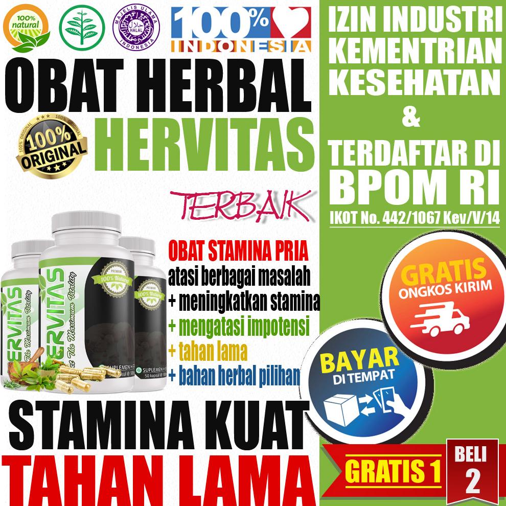 [MANJUR] Hervitas Kapsul Obat Kuat Pria Tahan Lama Original 100% Asli Obat Penambah Stamina Pria Jam
