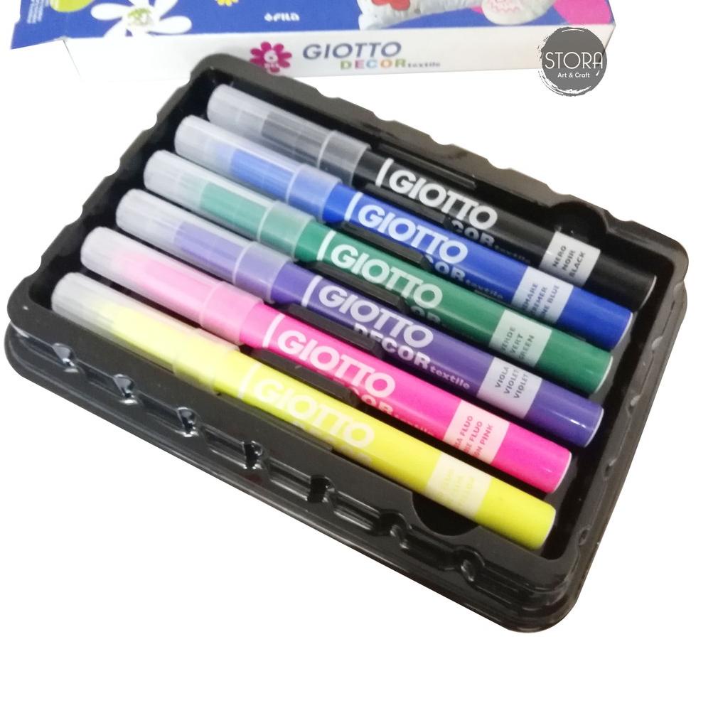 

Trending Giotto Decor Textile / Marker Spidol Fabric Paint Cat Kain / Set 6
