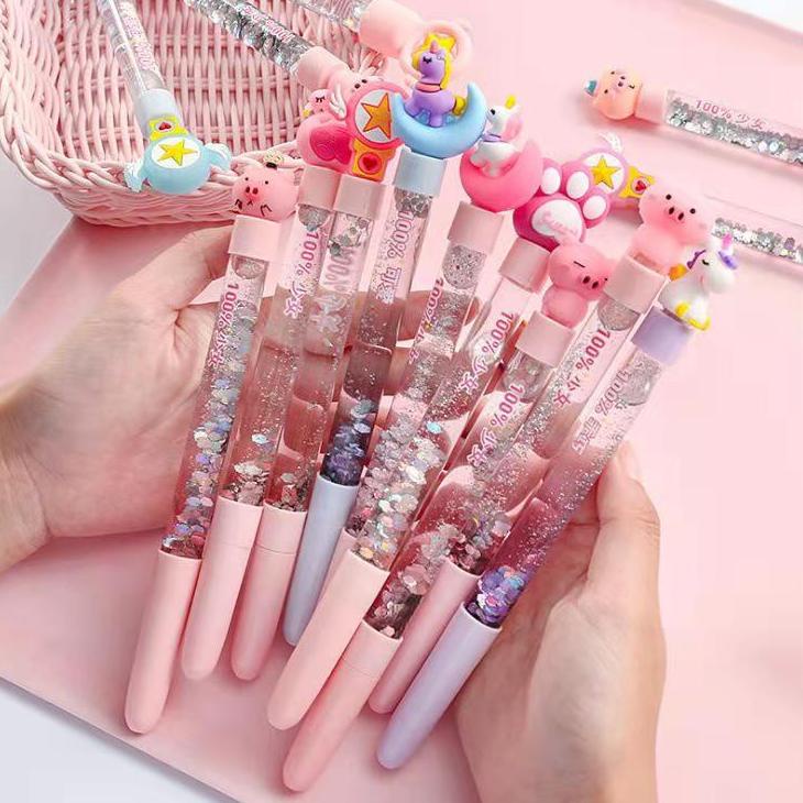 

Termurah Pulpen Gel 0.5 Pulpen Manik Bling Cantik Pulpen Korea