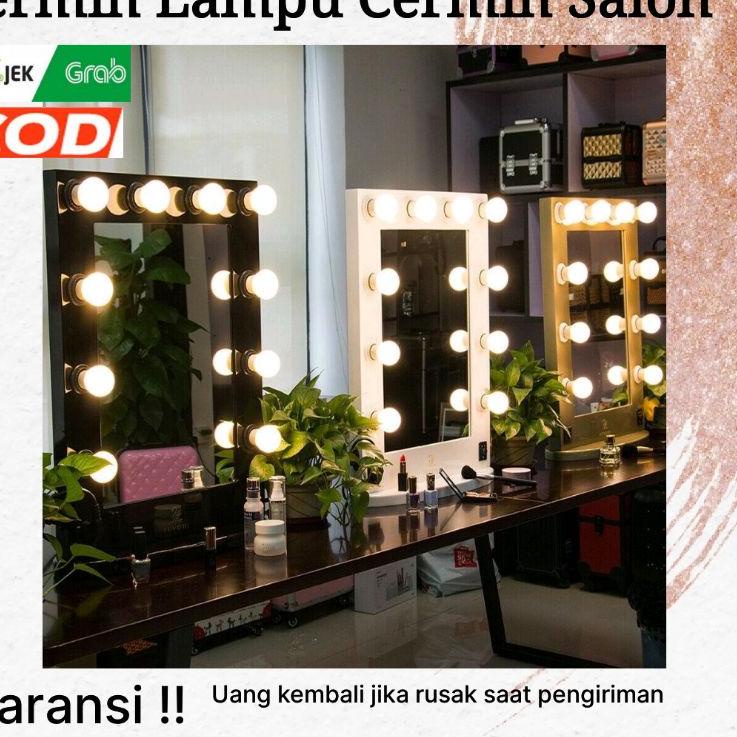 trx A5m0L Kaca Cermin Salon Barbershop Make up Cermin Lampu Salon Rias kaca Meja Dinding Murah