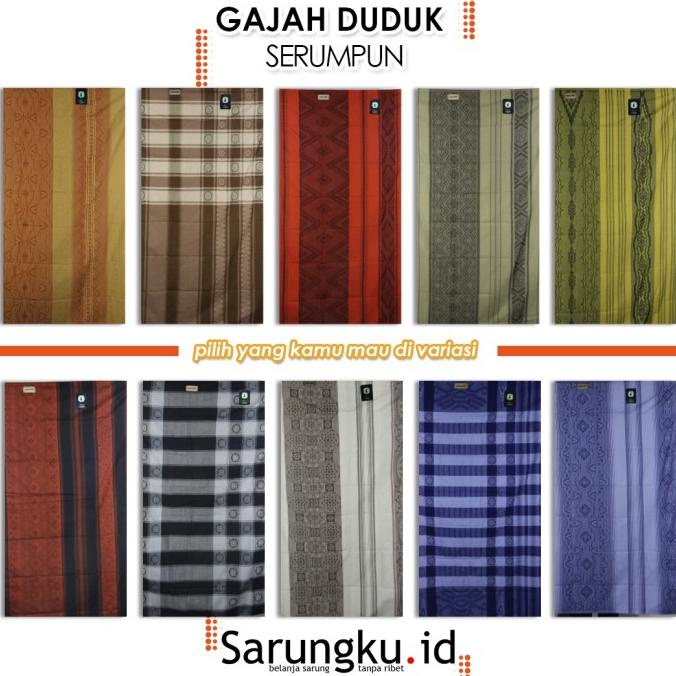 SARUNG GAJAH DUDUK SERUMPUN