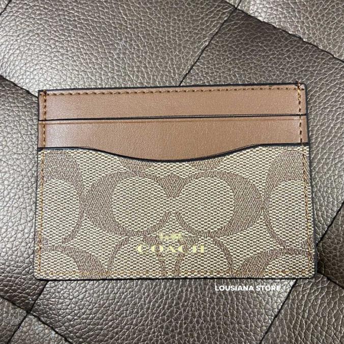 

Coach Card Case In Signature Canvas