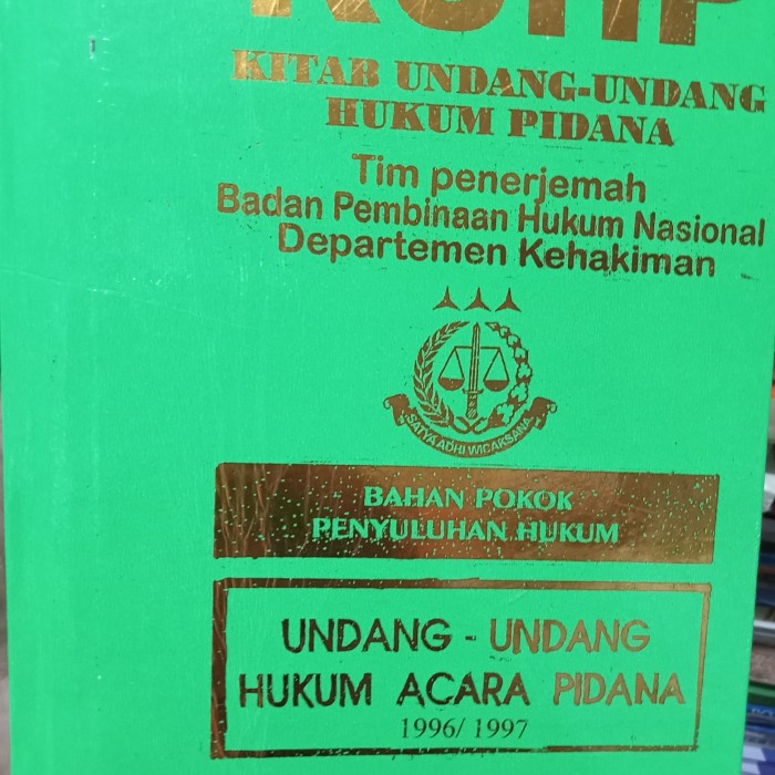 Diskon Spesial Buku Kuhp Dan Kuhap By Bphn Terbaru