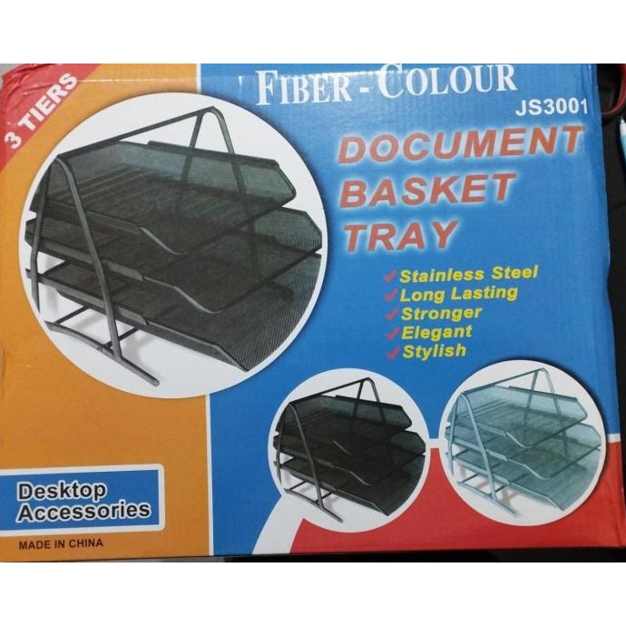 

Rak surat / bak surat / letter tray 3 susun besi jaring
