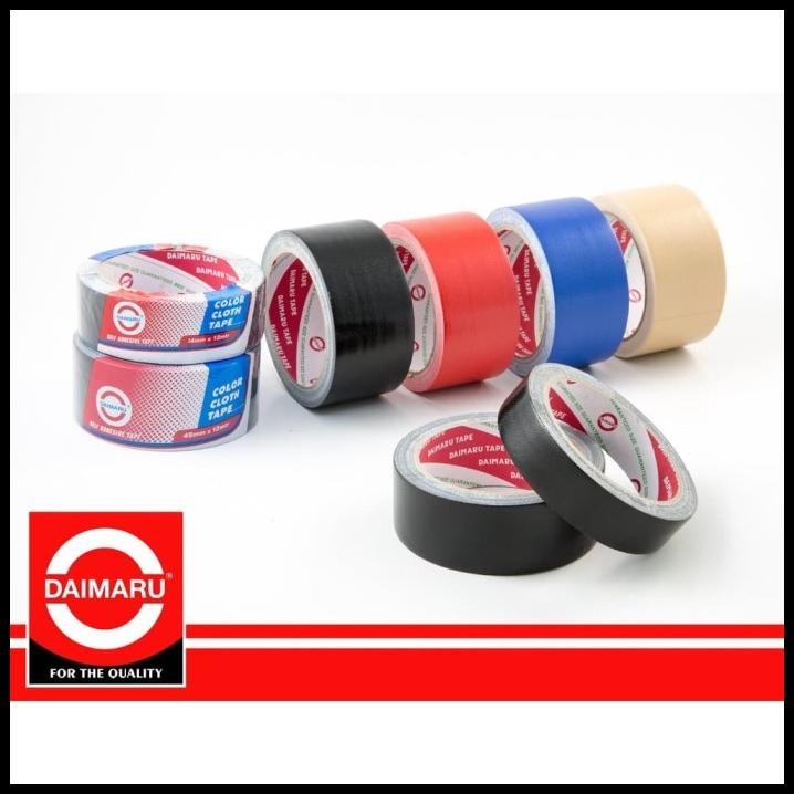 

Lakban Kain/ Cloth Tape Daimaru Hitam 2 Inch (Per Roll)