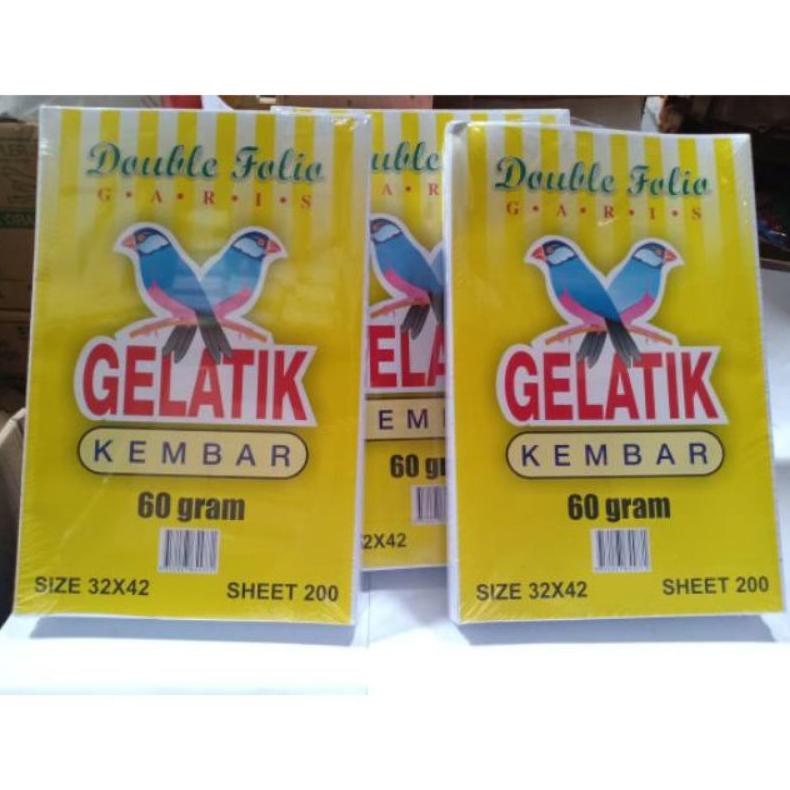 

Cuci Gudang [1 Pak] Kertas Double Folio Bergaris Gelatik Kembar/Elite Isi 200 Lembar