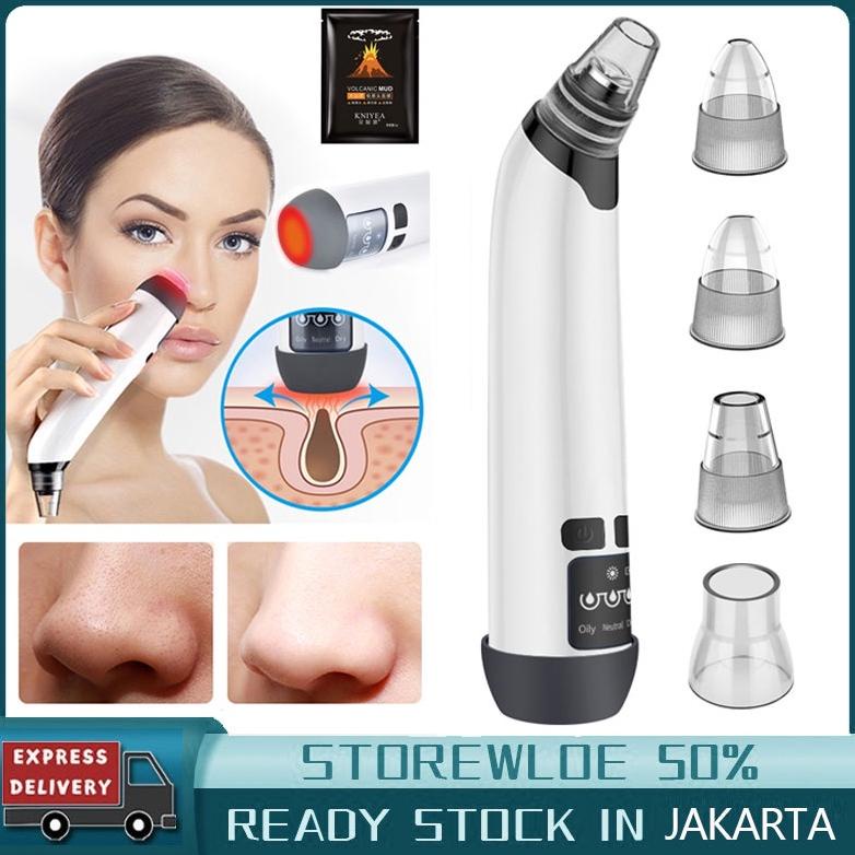 Alat Facial Wajah Blackhead Remover Komedo Pemanas/ Listrik dan Wajah Jerawat Pori Cleaner Vakum too