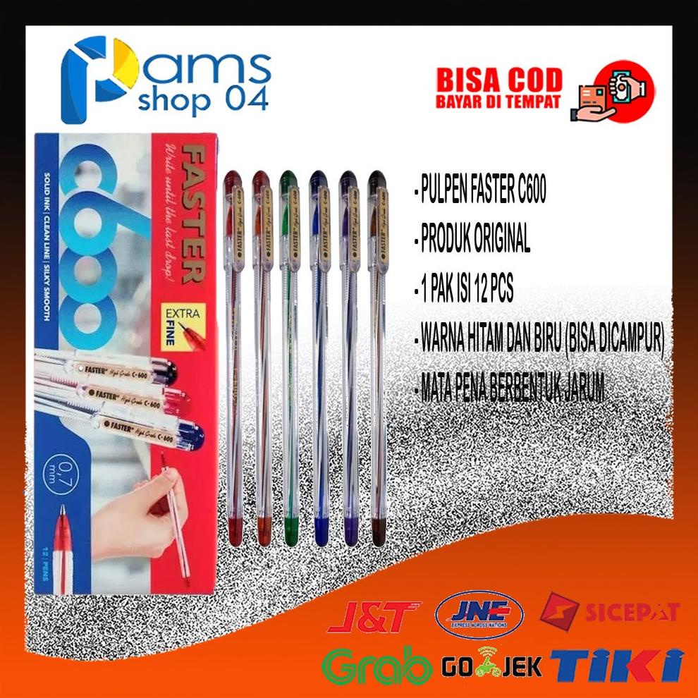 

PULPEN FASTER / PULPEN FASTRE C600 / PULPEN / BOLPOINT / PEN / PENA / BALLPOINT / ALAT TULIS SEKOLAH