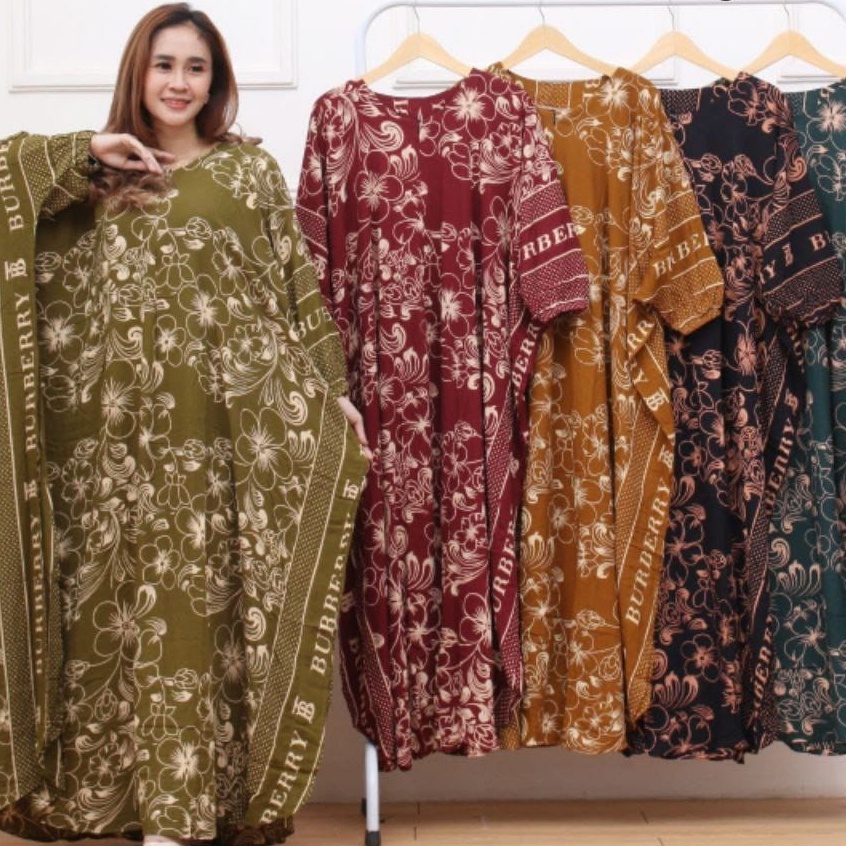 Daster Busui KALONG JUMBO BATIK LOWO SUPER JUMBO TANPA LENGAN LD 140 160 CM RESLETING BUSUI PANJANG 