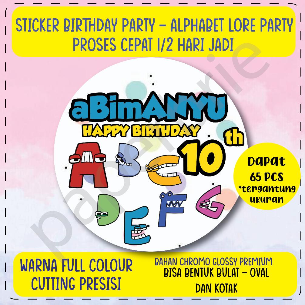 

Promo Habis Label Stiker Alphabet Lore Party Ulang Tahun Anak - Sticker Birthday Party Stiker Hampers Sticker Hamper Stiker Bingkisan Ultah