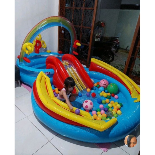 Kolam renang prosotan intex jumbo besar gosend