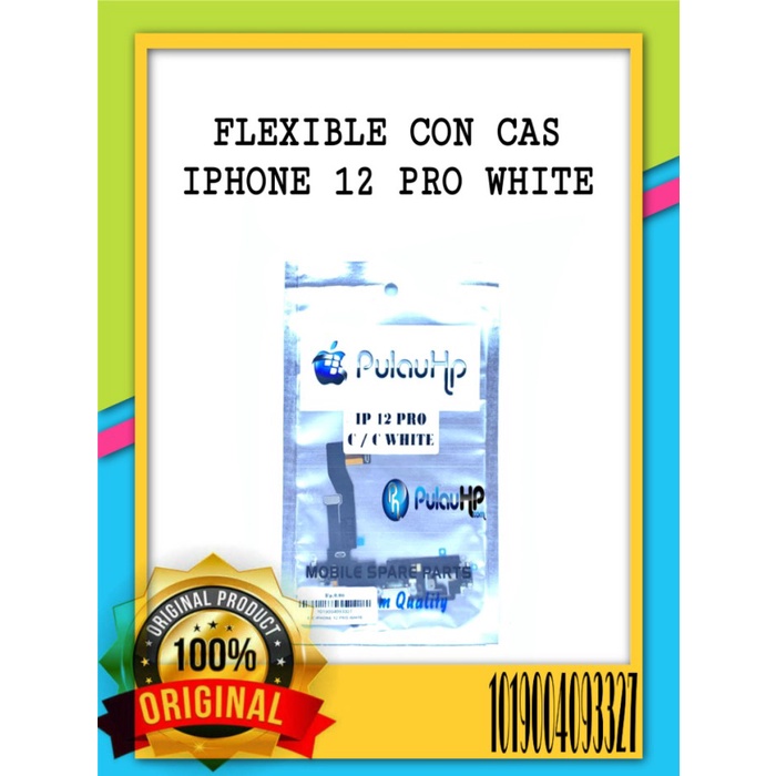 FLEXIBLE CON CAS IPHONE 12 PRO WHITE