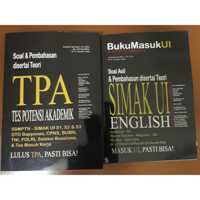 Terlaris Simak Ui English / Tpa Tes Potensi Akademik