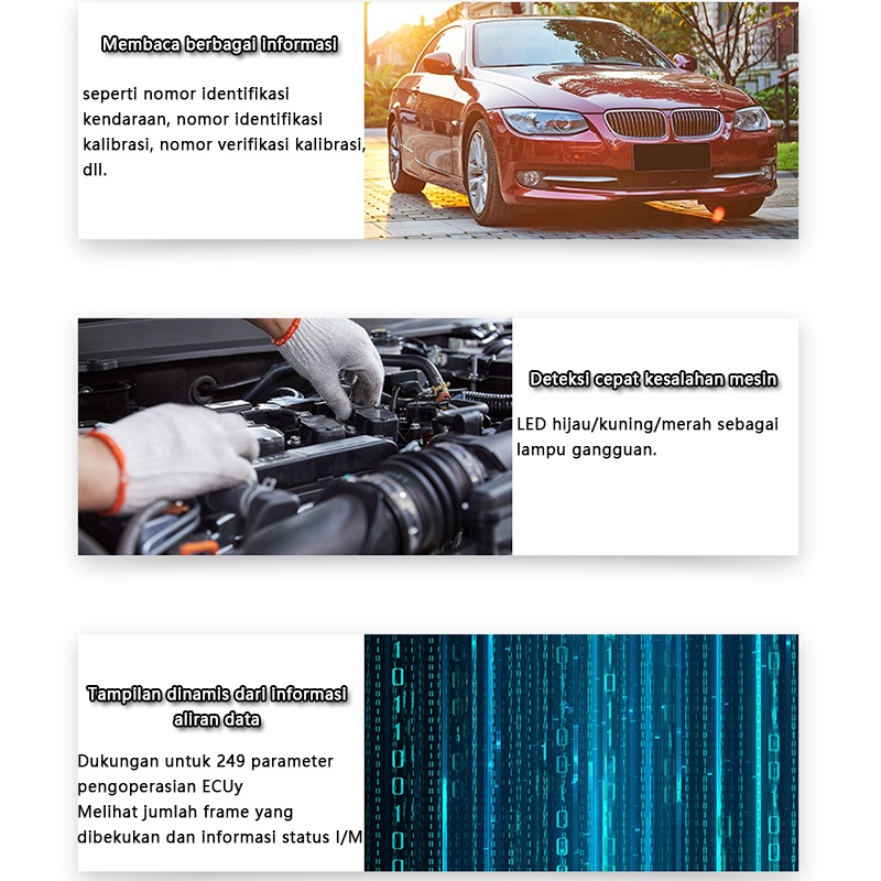 OBD2 Scanner Mobil Car Scanner OBD2 JOBD EOBD Alat Scanner Mobil Car Diagnostic Tool Car Diagnostic Scanner Alat Diagnostik Mobil Obd Mobil Diagnostik Scanner Kesalahan Diagnostik Scanner Pembaca Kode Mobil Auto Scanner Mobil Motor Kendaraan Injeksi