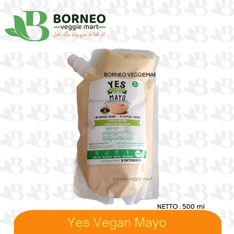 

Mayo Yes Vegan 500ml / mayo vegan