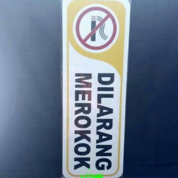 

Promo Habis Sign Label Dilarang Merokok Uk. Besar 14X40Cm