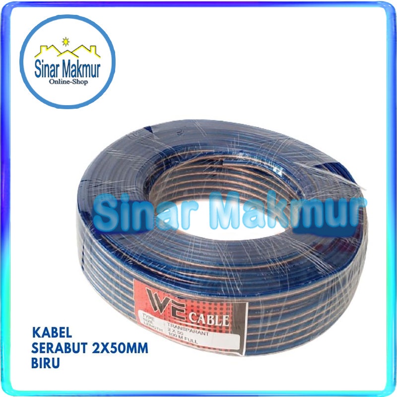 Kabel Listrik Transparan 2x50 100M Meter
