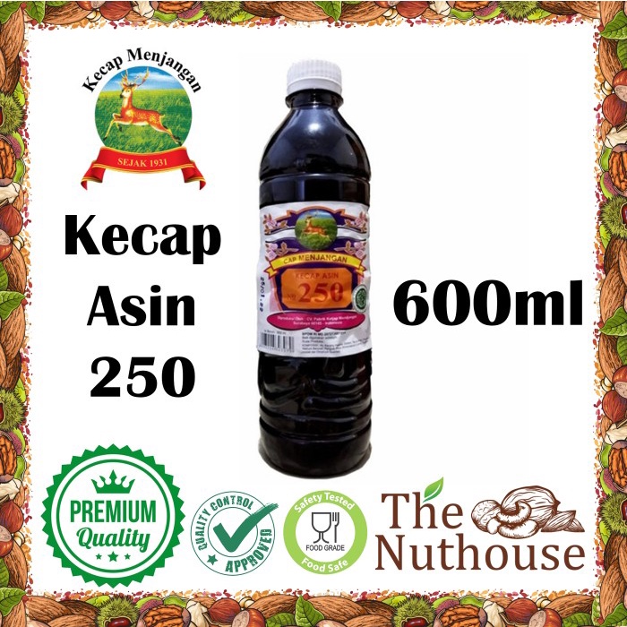 

600ml Kecap Asin Cap Menjangan No.250