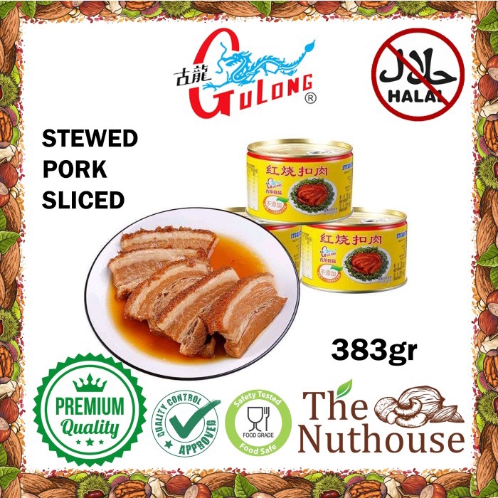 

Gulong Stewed Pork Sliced / Daging Babi Iris 383gr [Non-Halal]