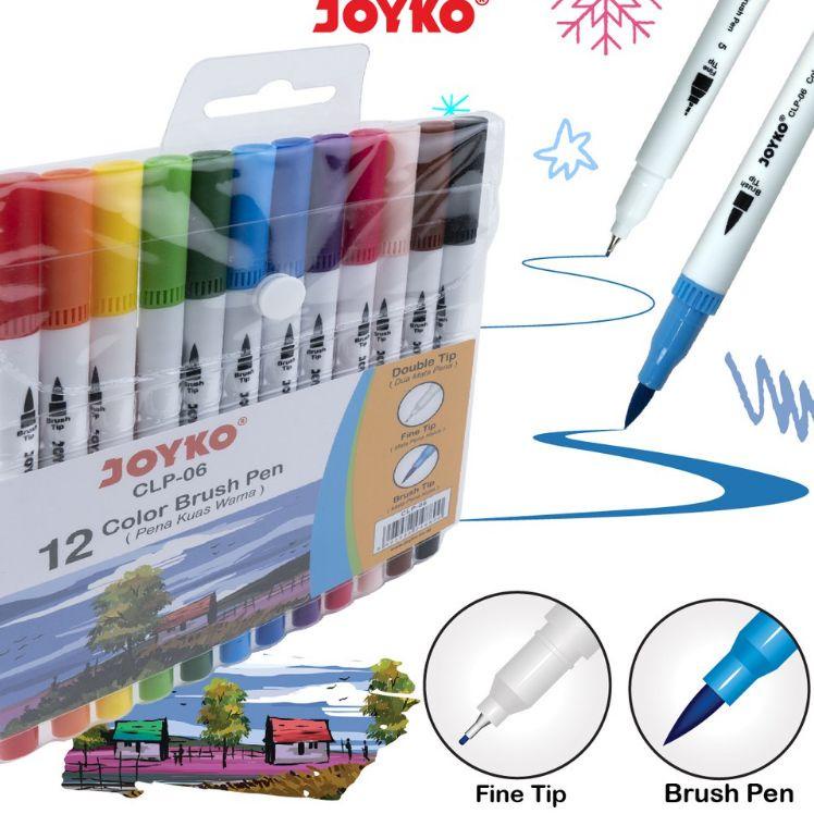 

Banting Harga Pulpen Kuas Warna Joyko/Color Brush Pen CLP-06 12 Warna 639➝