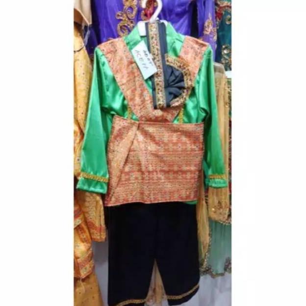 Baju Anak laki Adat Aceh Tari Saman Kostum Karnaval Kartinian