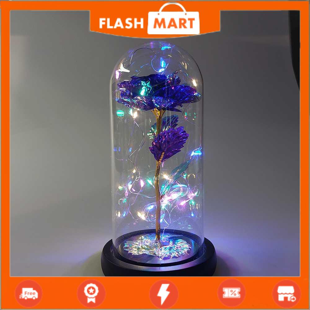 FLASHMART Lampu Meja Hias LED Illumination Rose Colorful Light - AC04